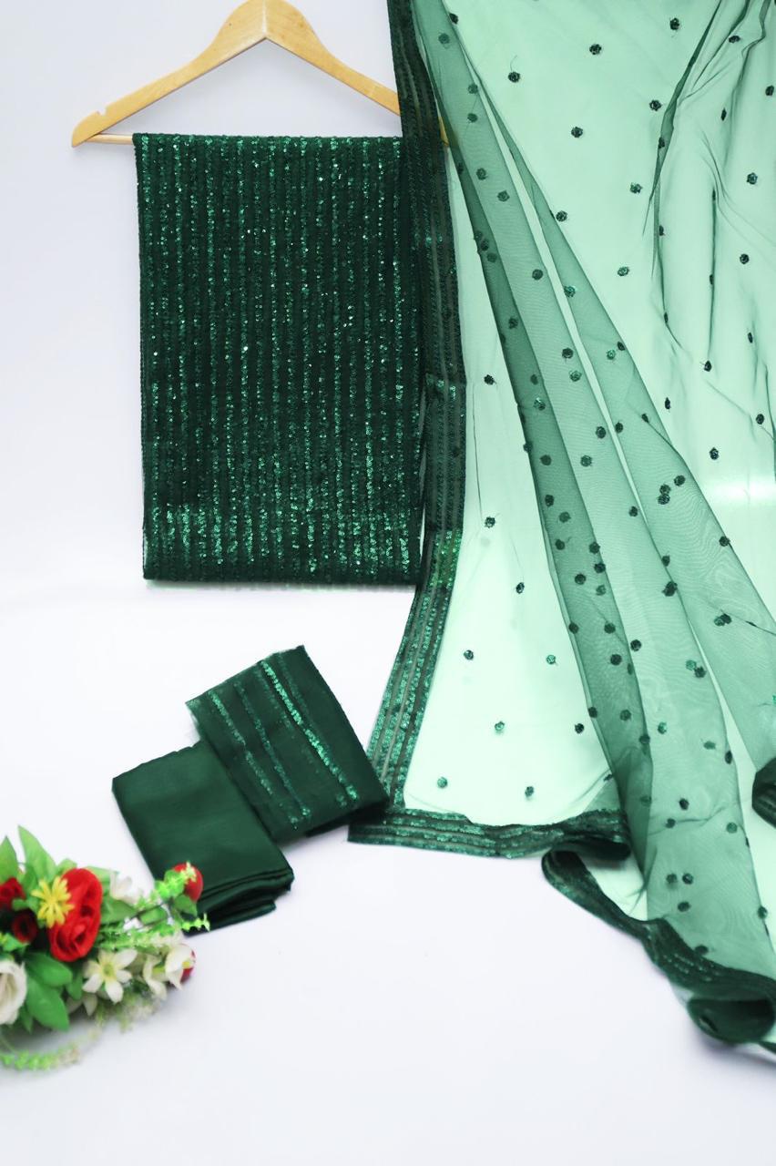 HEAVY SEQUINS EMBROIDERY DRESS