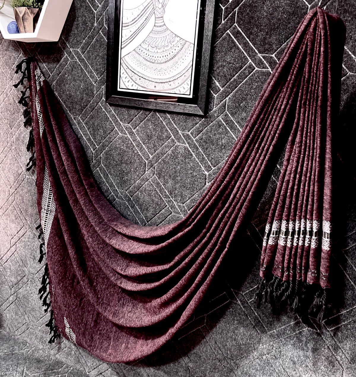 Men's Velvet Shawl)