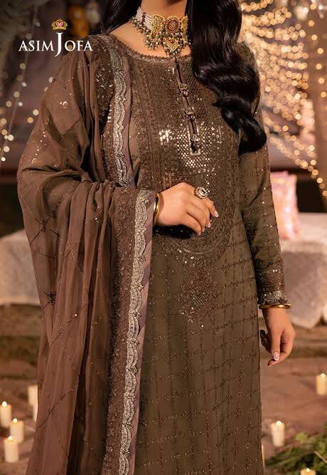 AJDA-05 EMBROIDERED CHIFFON