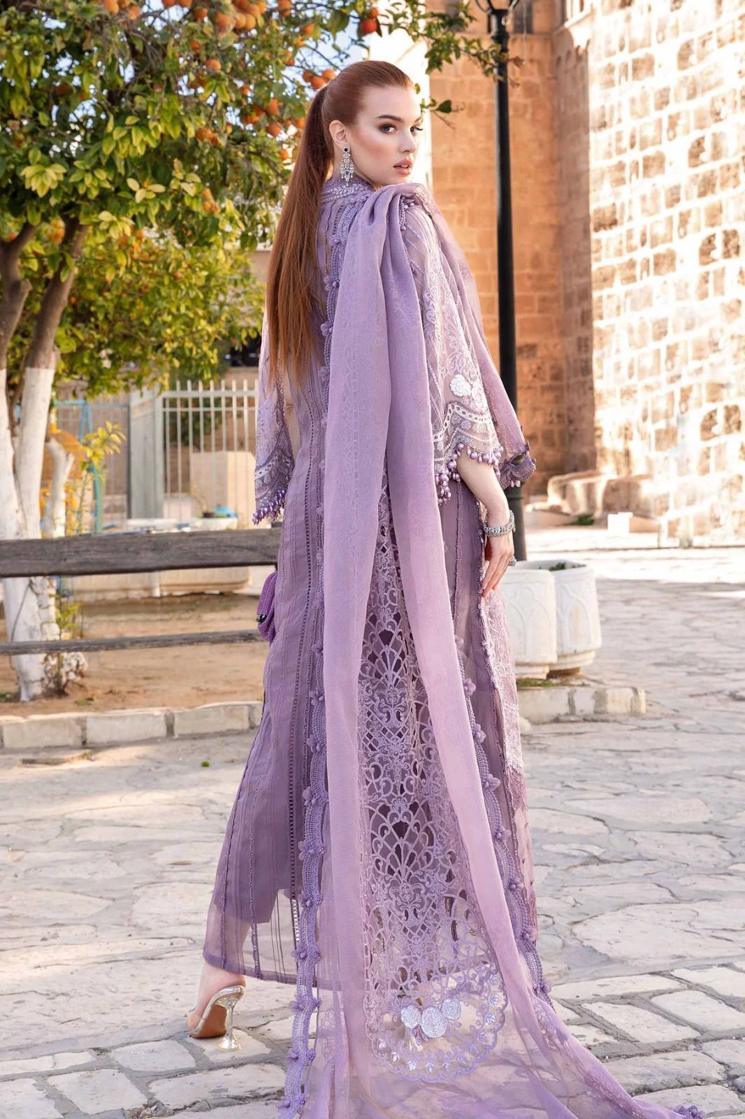 MARIA B Cotton & Organza