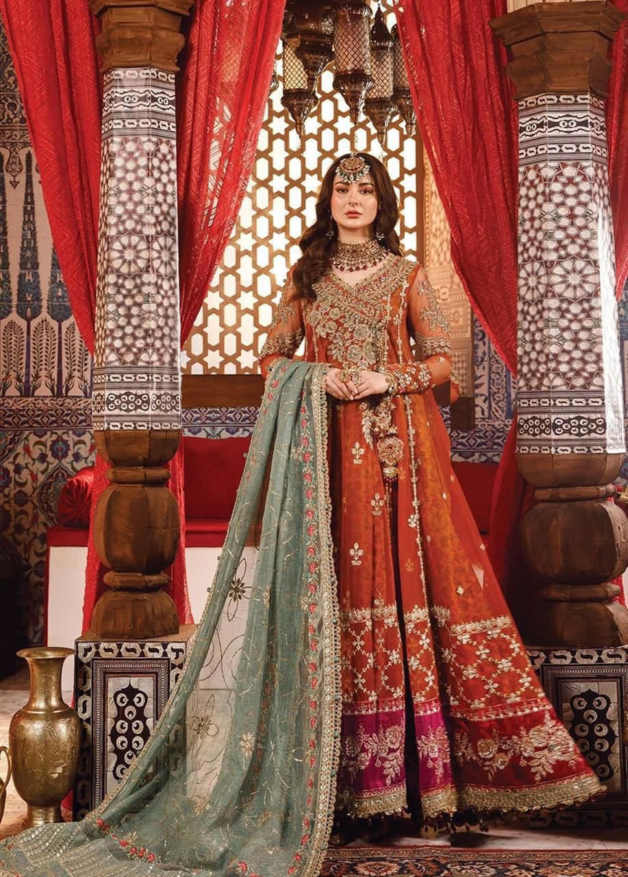 MARIA.B net maxi embroidered hand work