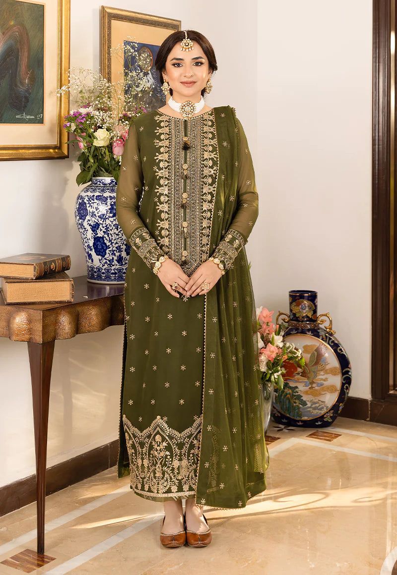 :ASIM JOFA chiffon embroidered
