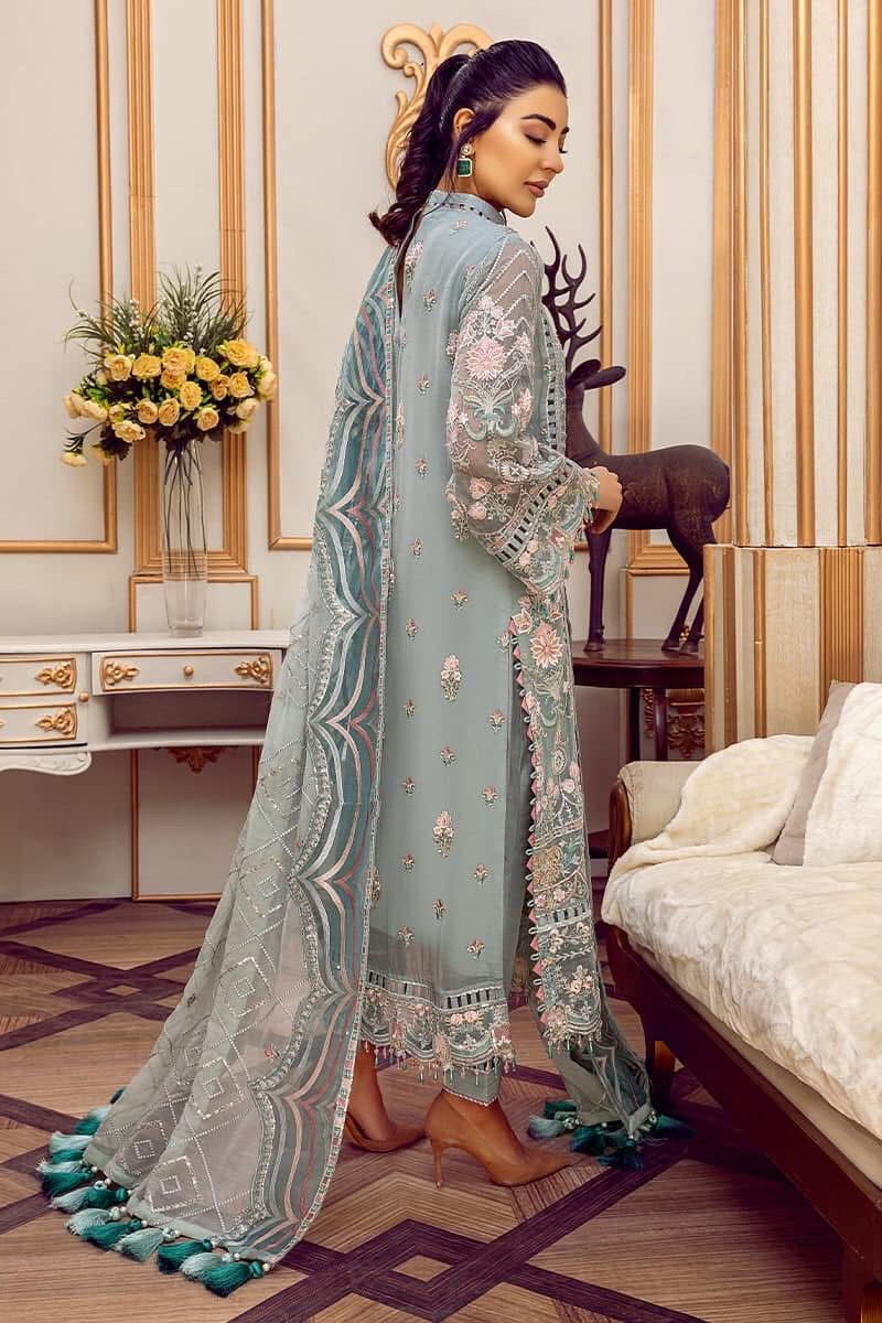 Adan Libas  Chiffon Embroidered Unstitched