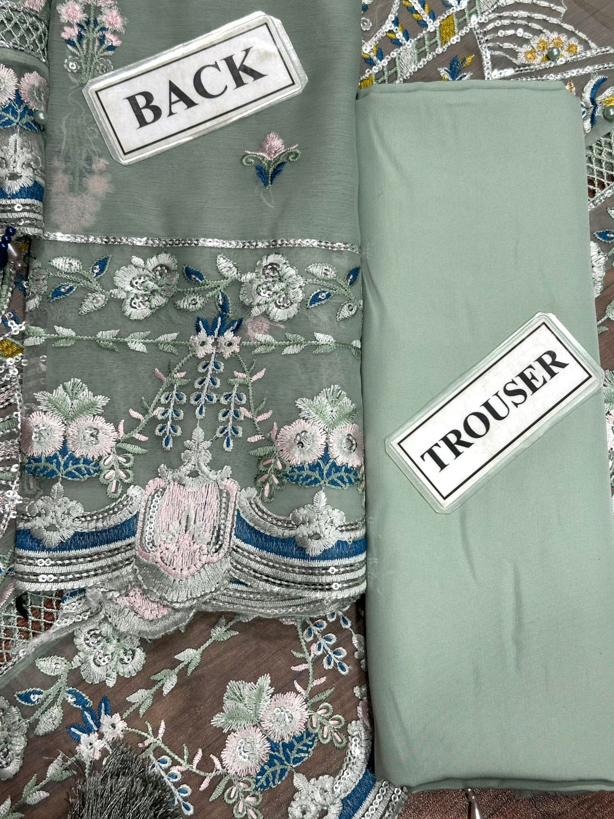 Adan Libas  Chiffon Embroidered Unstitched