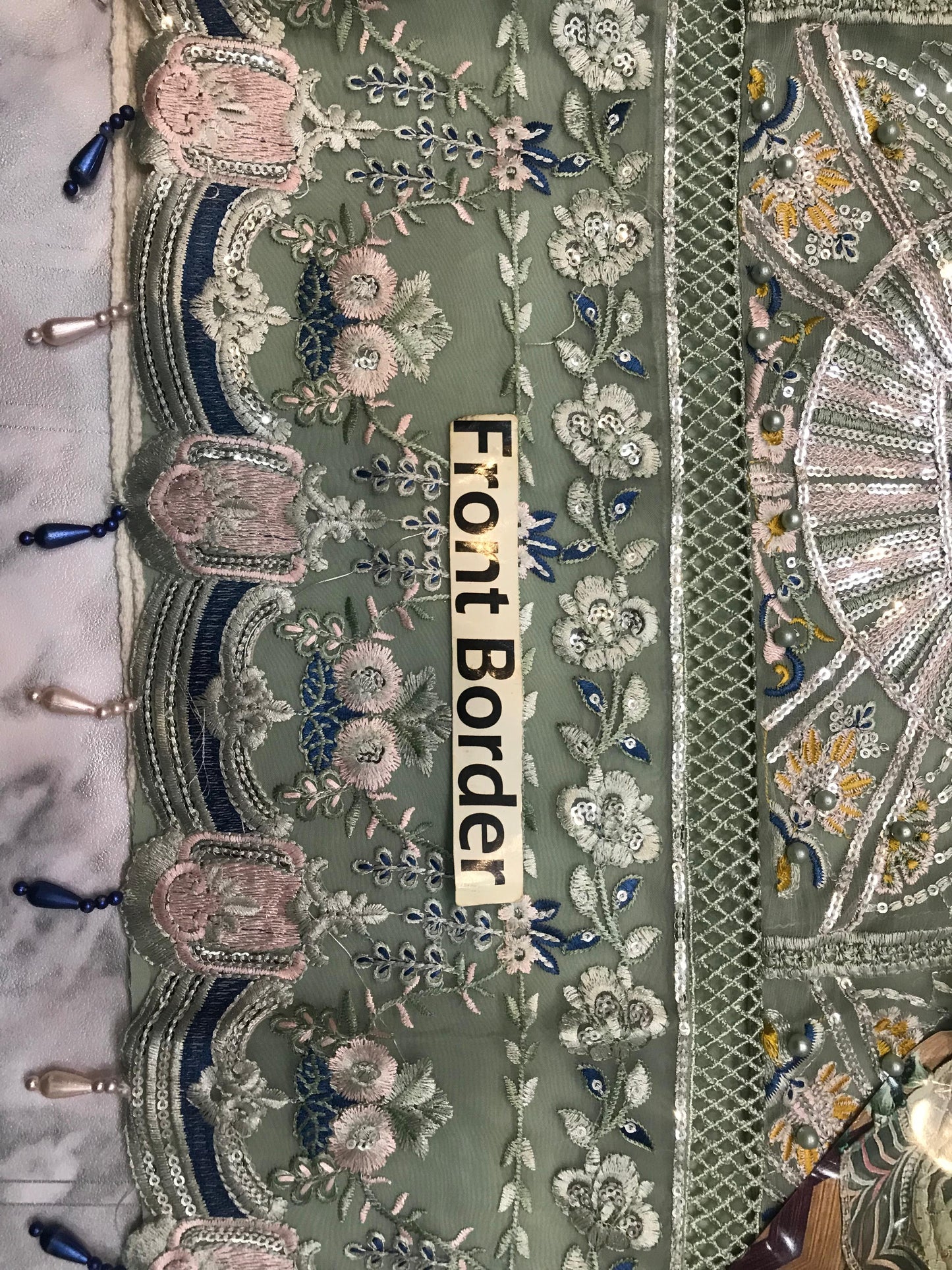 Adan Libas  Chiffon Embroidered Unstitched