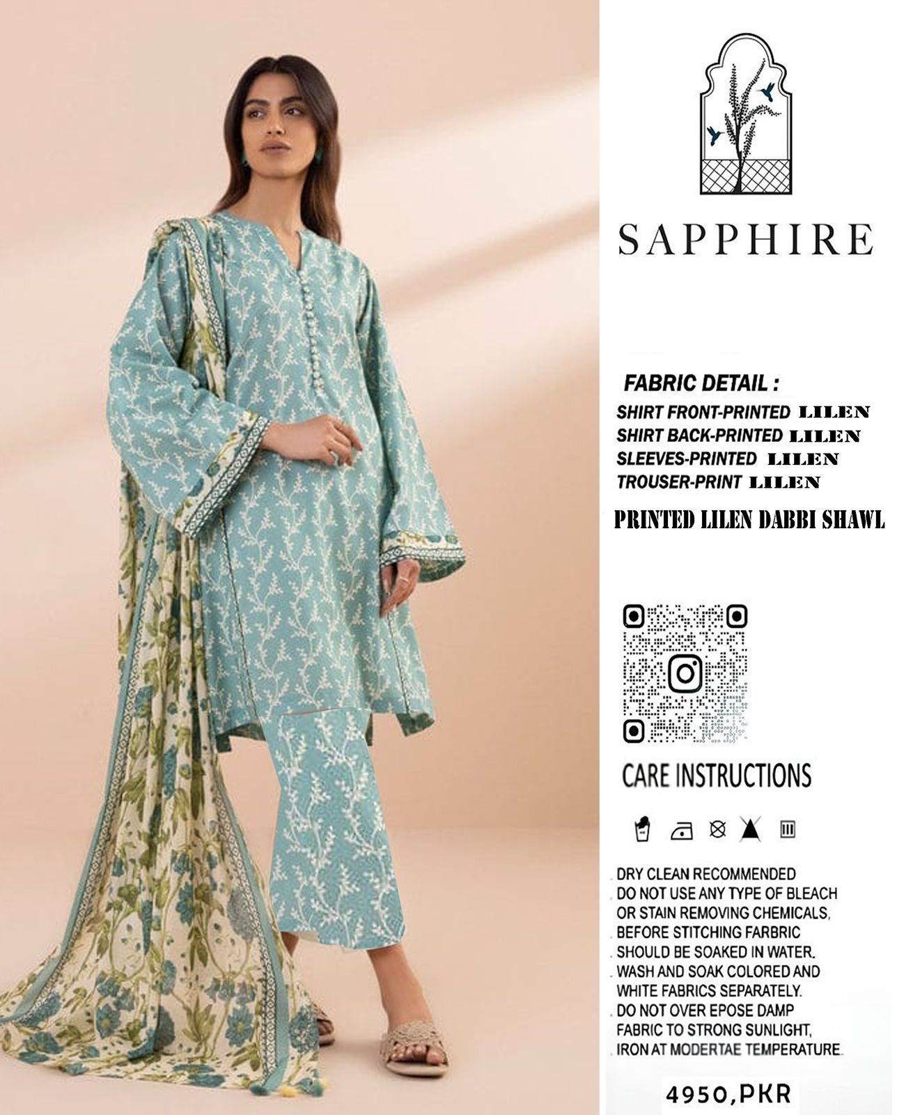 3pc SAPHIRE  BRAND