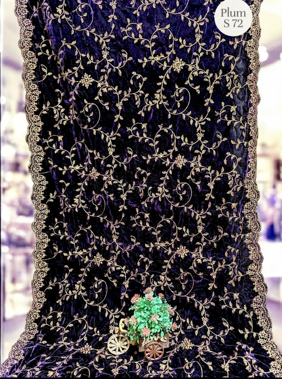 Winter Velvet Shawls