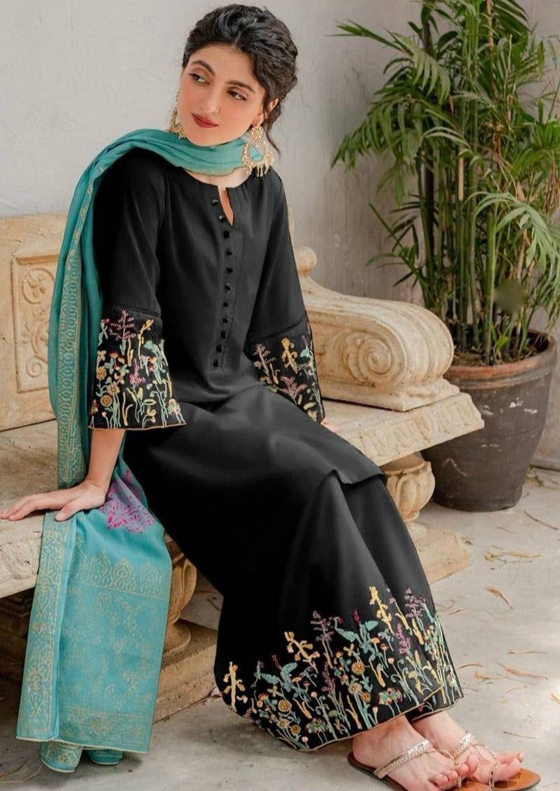 3pc URGE π¨ DHANAK 3PC Embroidered