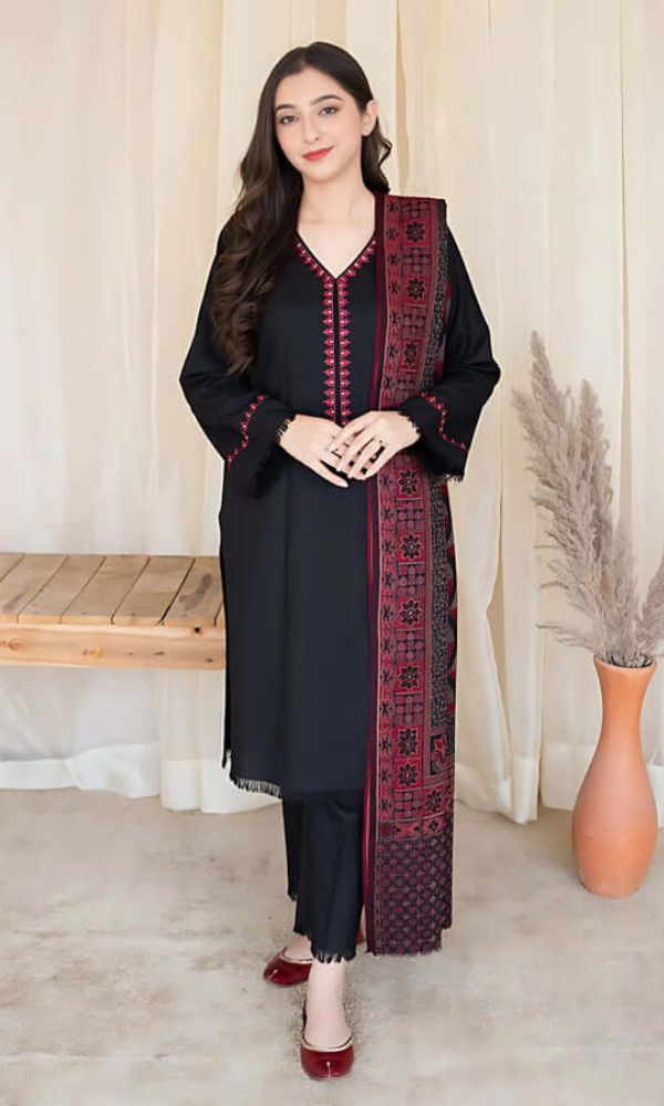 3pc URGE π¨ DHANAK 3PC Embroidered