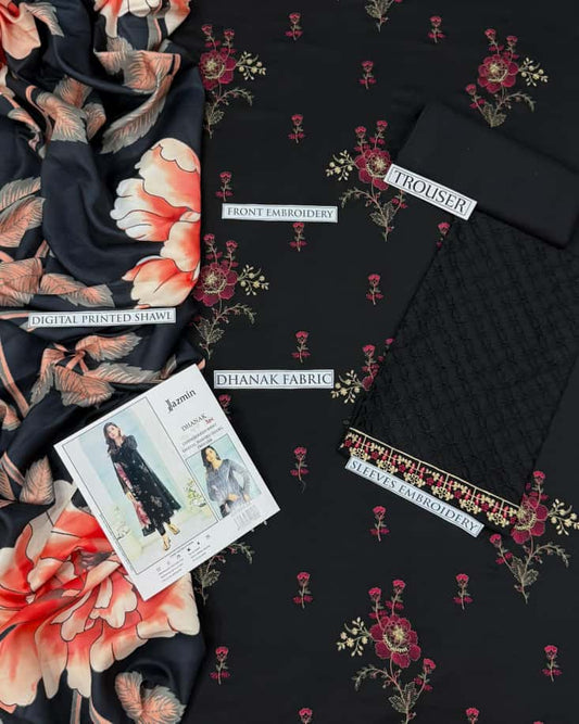 3pc Jazmin π¨ CATEGORY : DHANAK 3PC EMBROIDERED