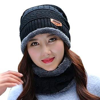 man  Beanie Wool Cap With Neck Warmer. Full Set-2 Pieces.