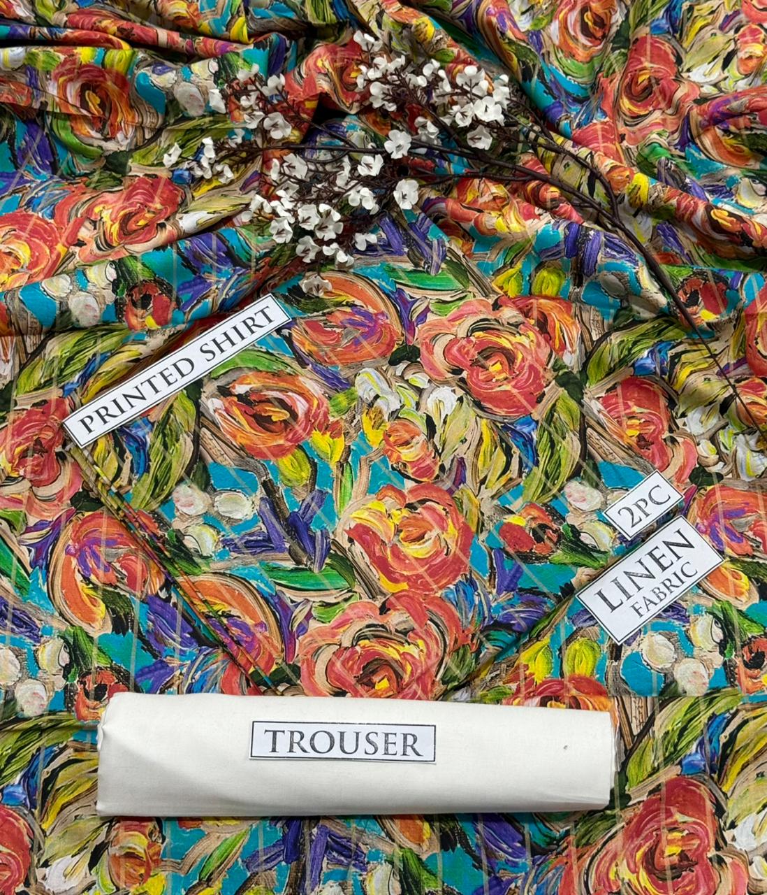 2pc  LINEN PRINTED COLLECTION