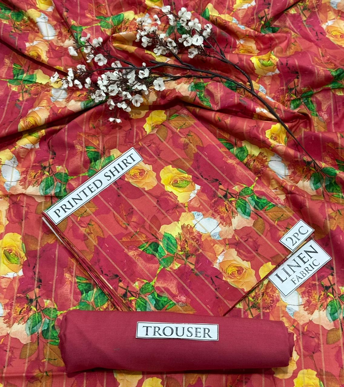 2pc  LINEN PRINTED COLLECTION