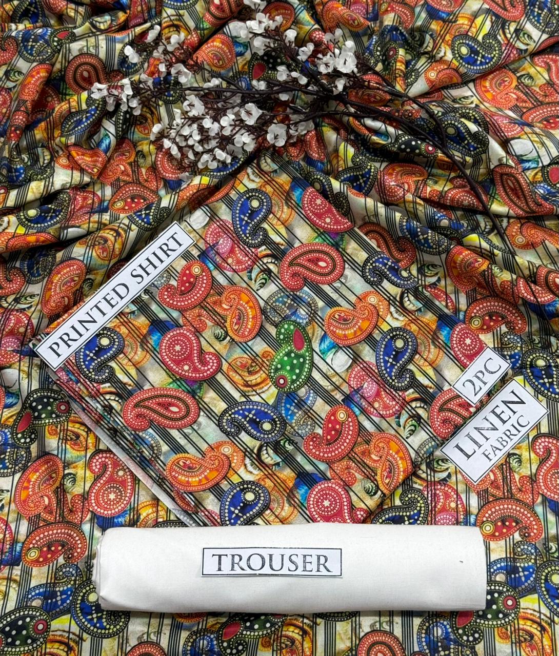 2pc  LINEN PRINTED COLLECTION