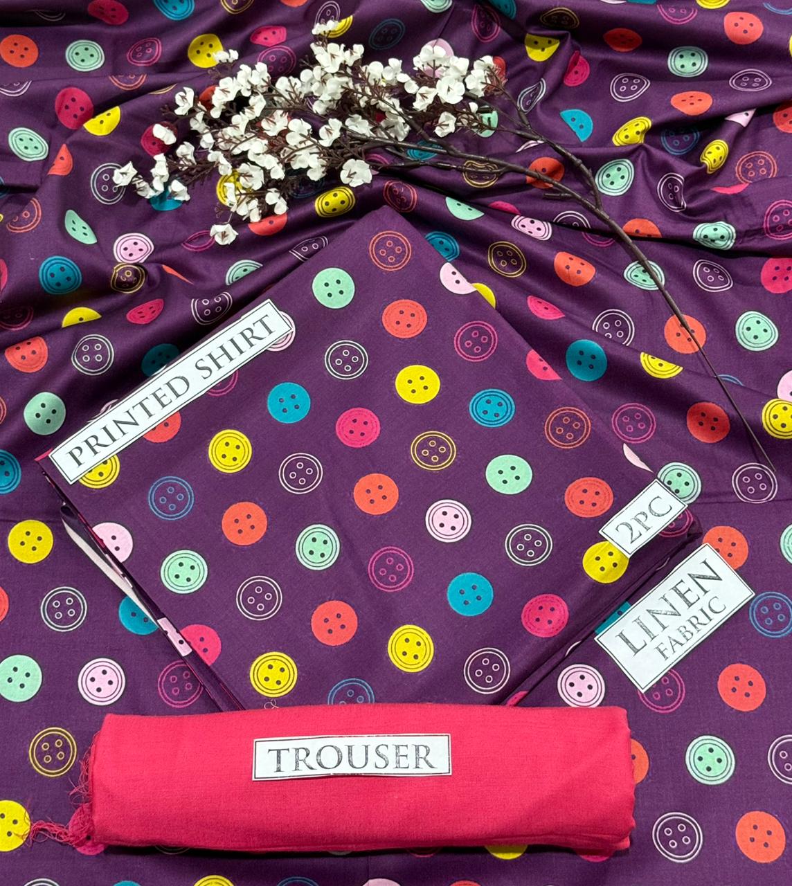 2pc  LINEN PRINTED COLLECTION