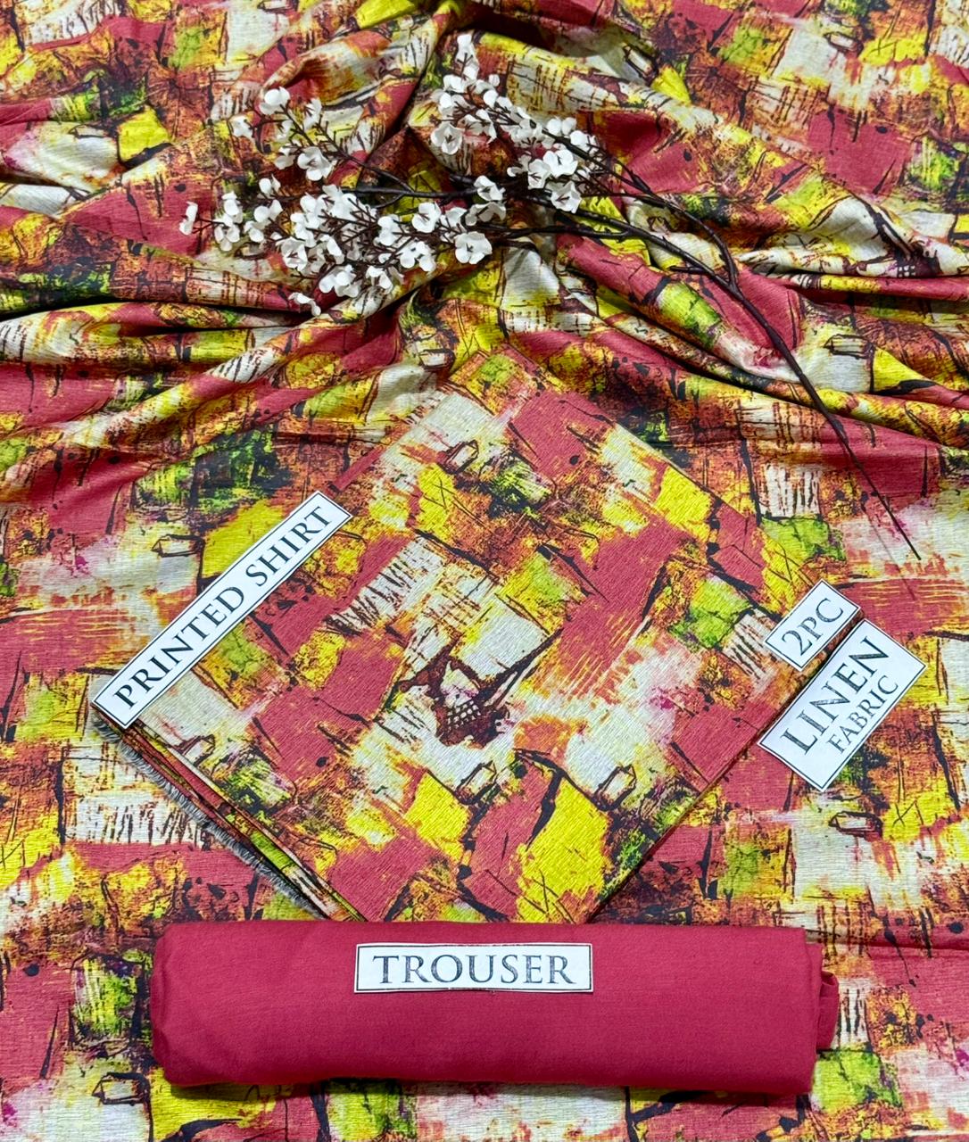 2pc  LINEN PRINTED COLLECTION