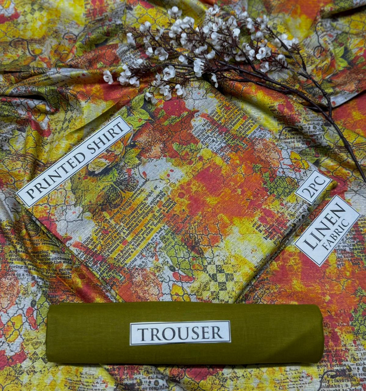 2pc  LINEN PRINTED COLLECTION