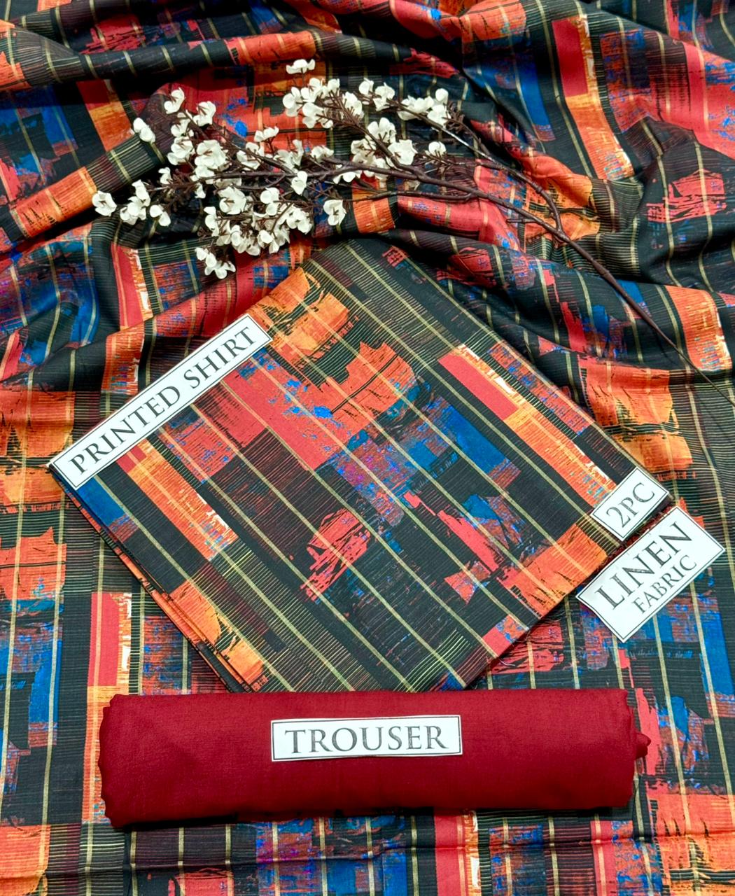 2pc  LINEN PRINTED COLLECTION