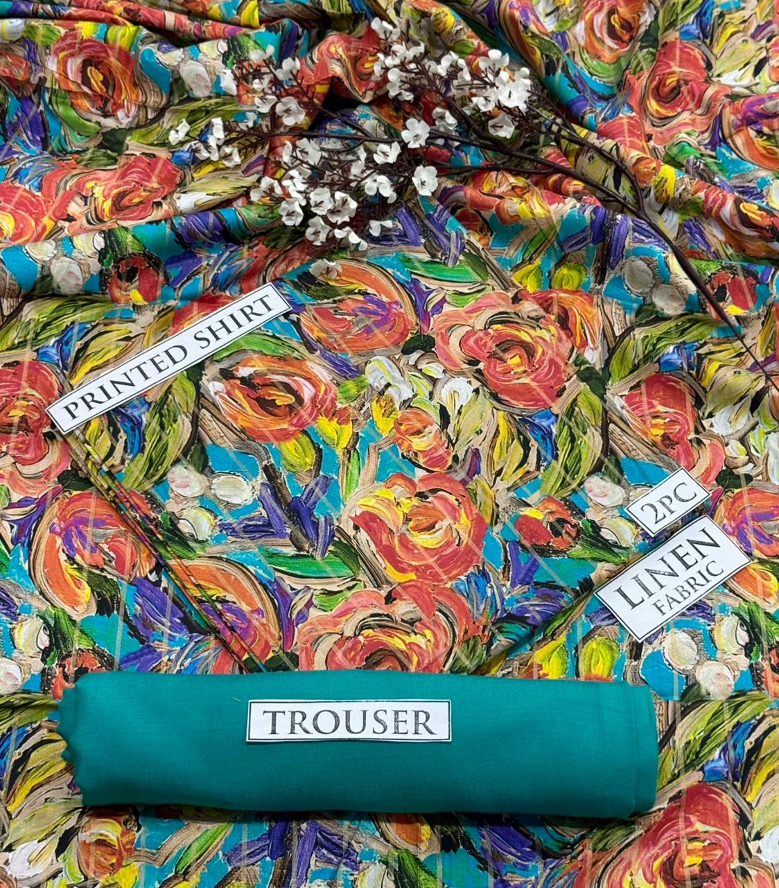 2pc  LINEN PRINTED COLLECTION