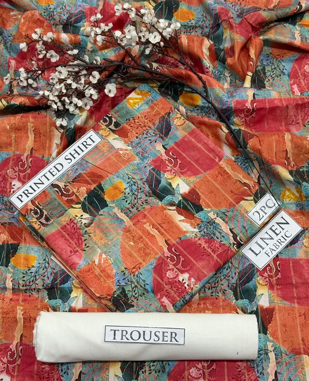 2pc  LINEN PRINTED COLLECTION