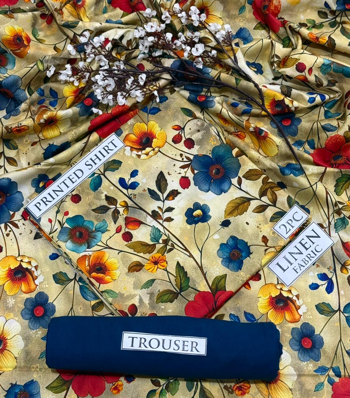 2pc  LINEN PRINTED COLLECTION