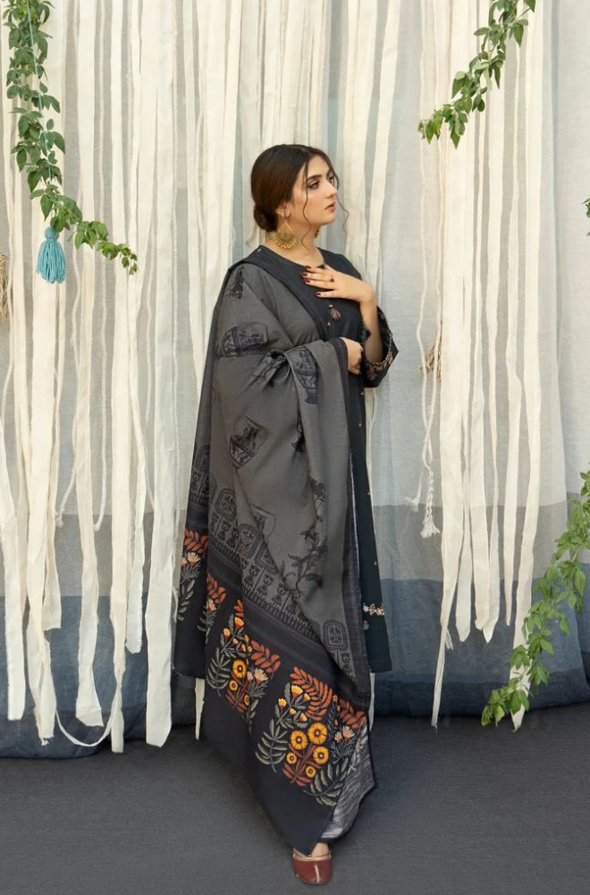 3PC DHANAK 3PC EMBROIDERED