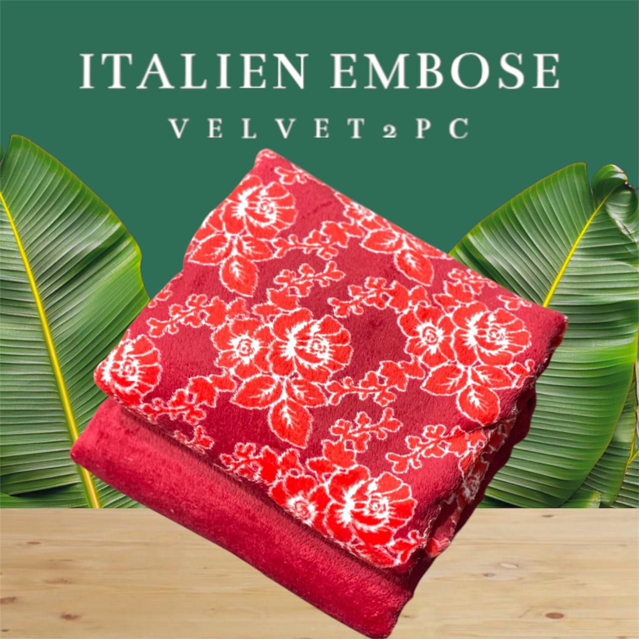 ITALIAN EMBOSE๐ซถ๐ป Velvet 2pc