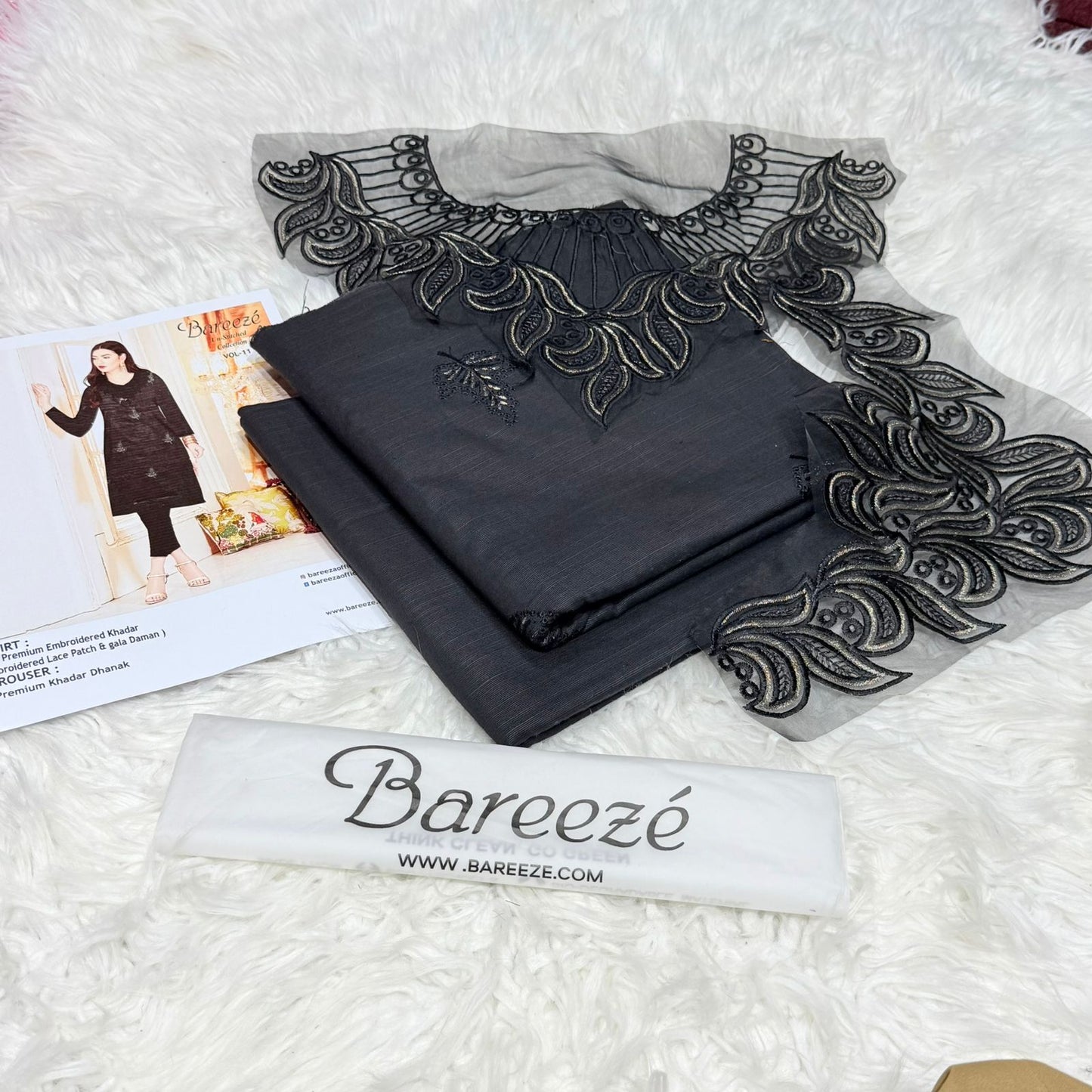 2PC Bareeza 2pc Embroidery khadar fancy Collection