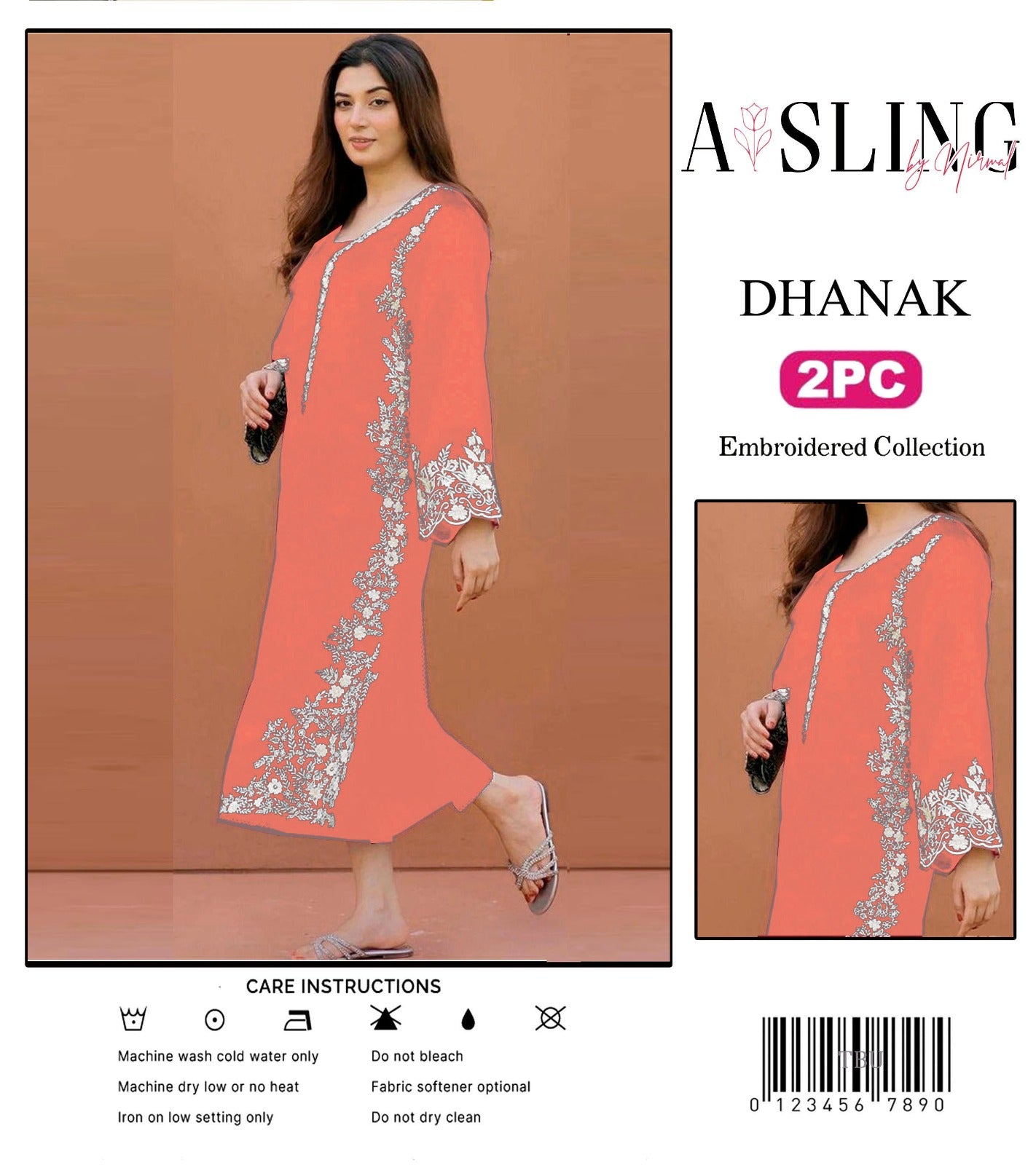 2PC DHANAK 2PC EMBROIDERED