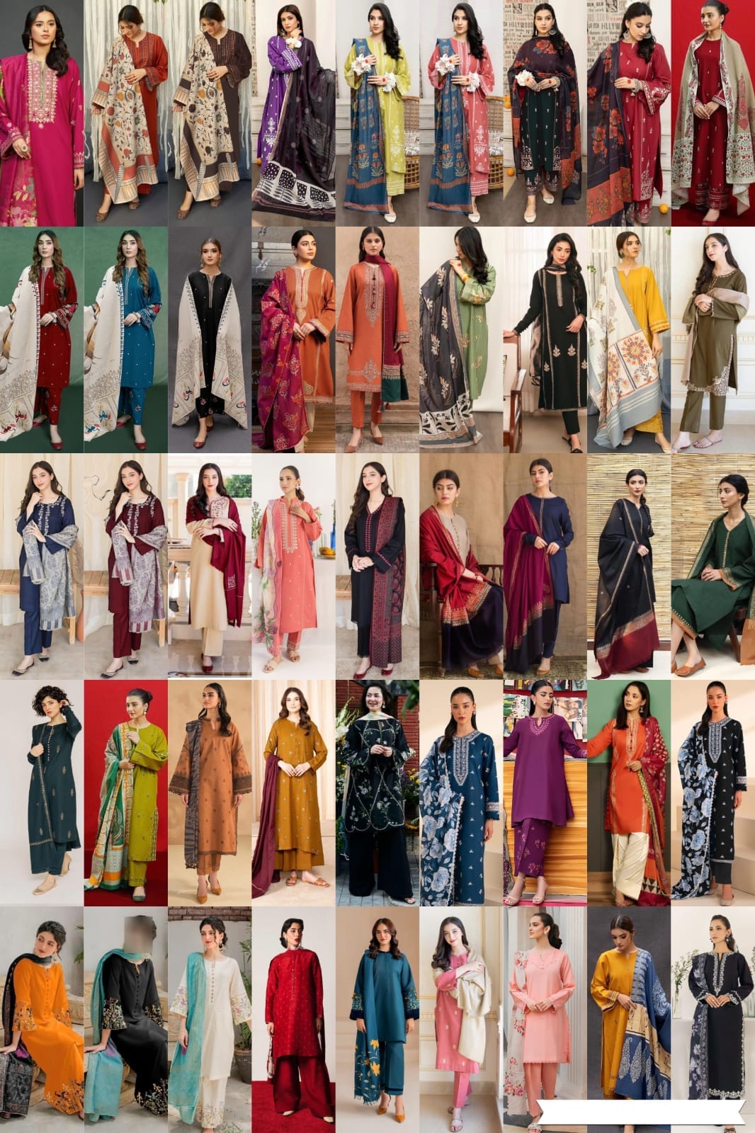 3pc URGE π¨ DHANAK 3PC Embroidered