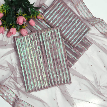 HEAVY SEQUINS EMBROIDERY DRESS