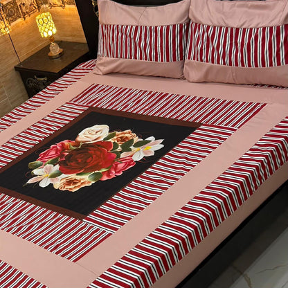 B  .Digital gold panel bedsheet🛌🛌🛌