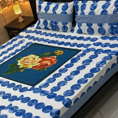 B  .Digital gold panel bedsheet🛌🛌🛌