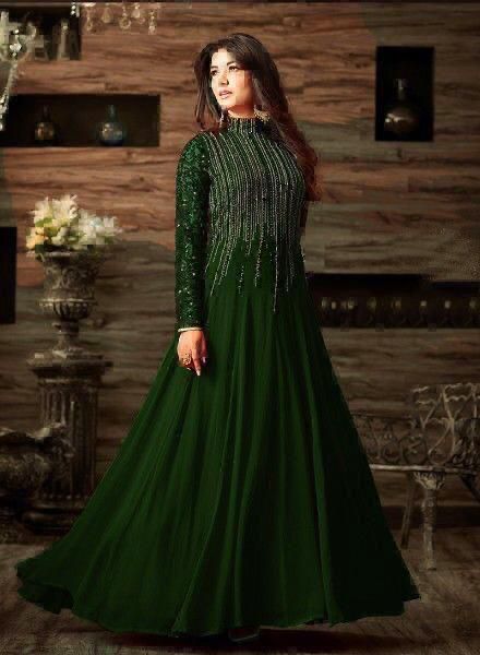 :Indian chiffon maxi