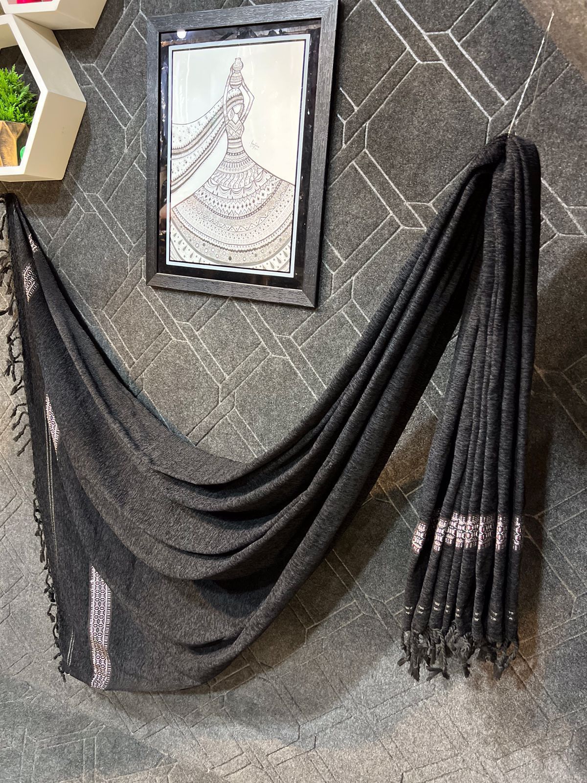 Men's Velvet Shawl)