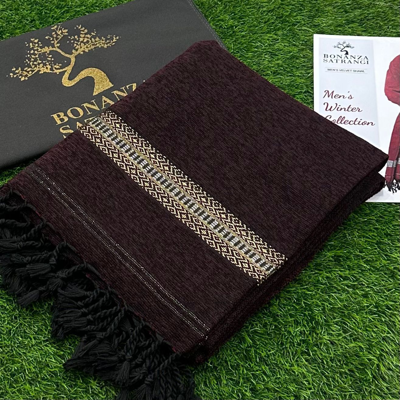 Men's Velvet Shawl)