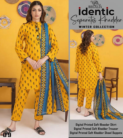3pc Printed KHADDAR