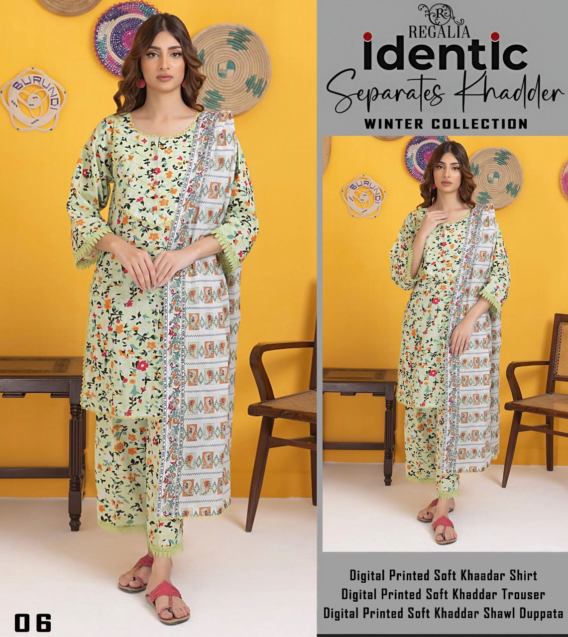 3pc Printed KHADDAR