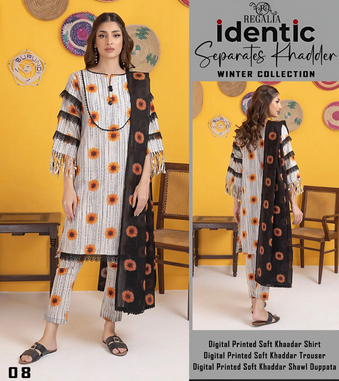 3pc Printed KHADDAR