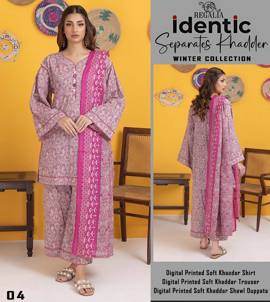 3pc Printed KHADDAR