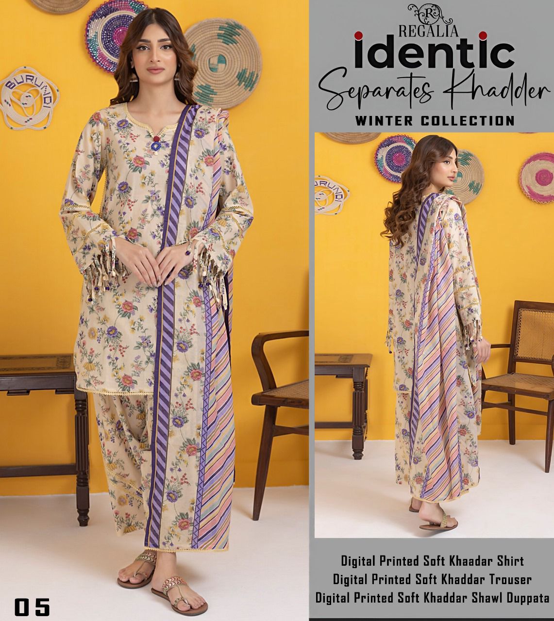3pc Printed KHADDAR