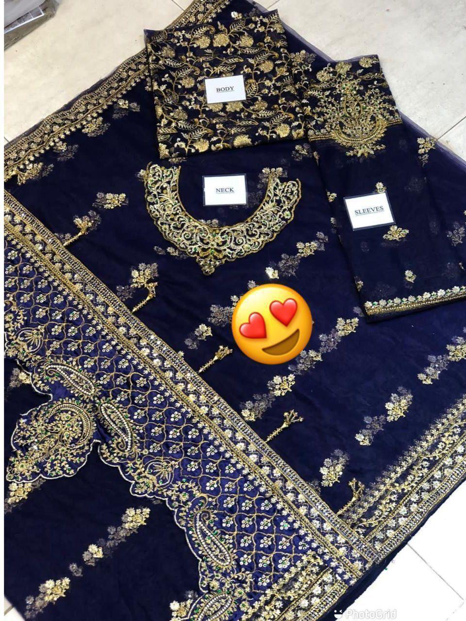 Maria B saree wedding