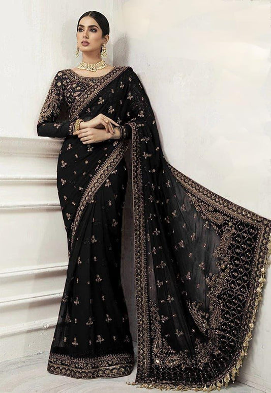 Maria B saree wedding collection