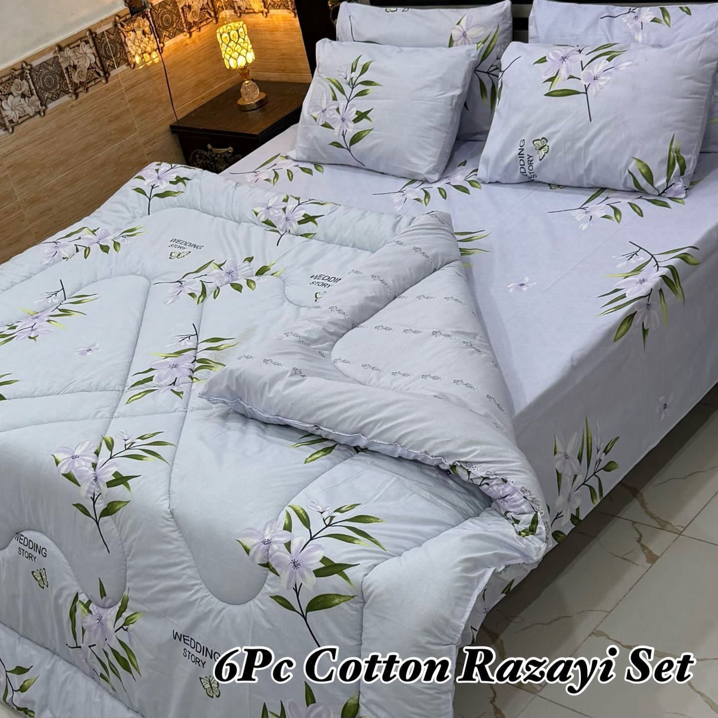 B ..6PC Cotton Vicky Razayi Set🔥