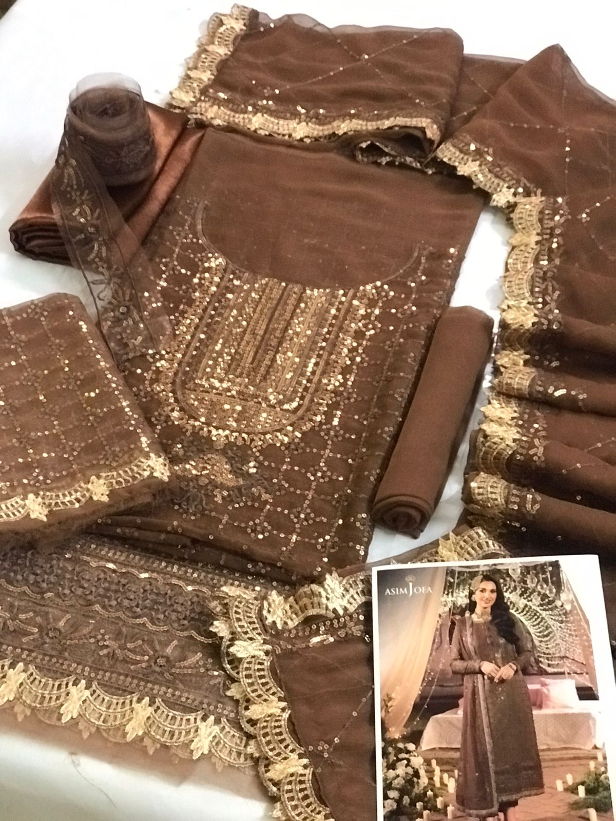 AJDA-05 EMBROIDERED CHIFFON
