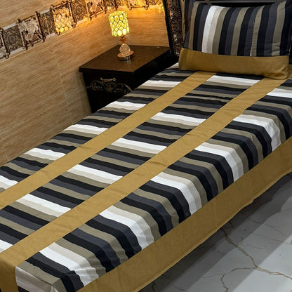 B Single Patch Work Bedsheet