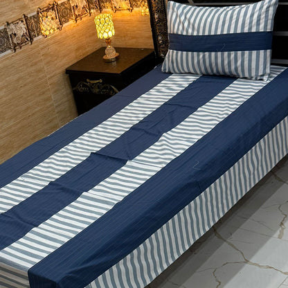 B Single Patch Work Bedsheet