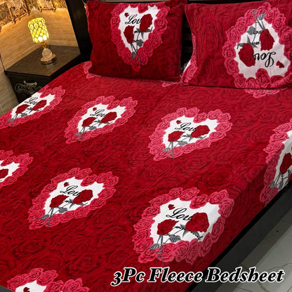 B .3pc Flees bedsheet 😍