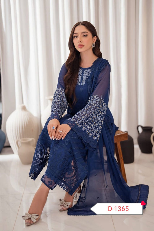 D-1365 AZURE CHIFFON COLLECTION