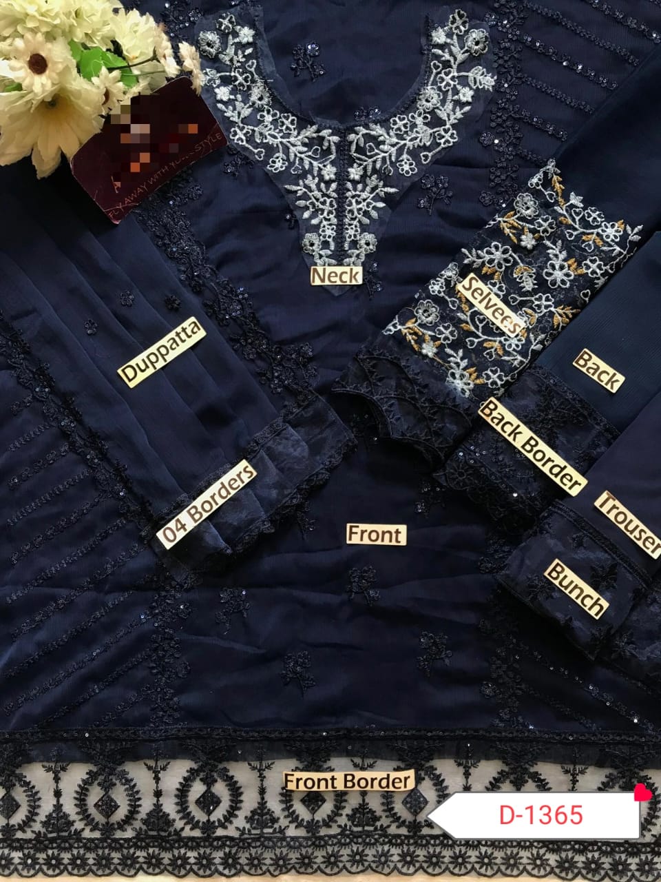 D-1365 AZURE CHIFFON COLLECTION